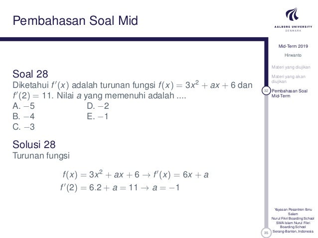 Contoh Pembahasan Soal Dan Jawaban Spltv Mtk Wajib