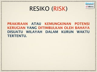 Rwa Risiko Bahaya, kerentanan, resiko dan bencana | KEY