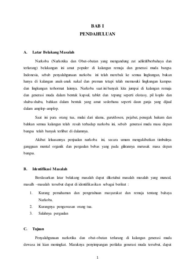 Bahaya narkoba bagi remaja