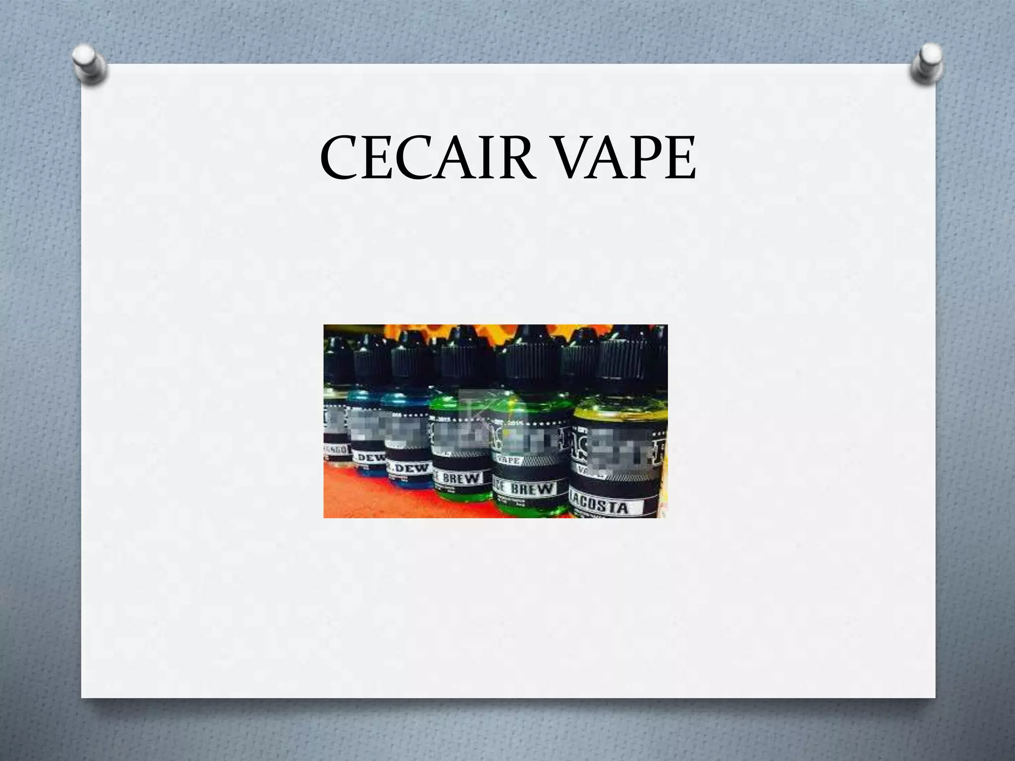 Bahaya penggunaan vape | PPTX
