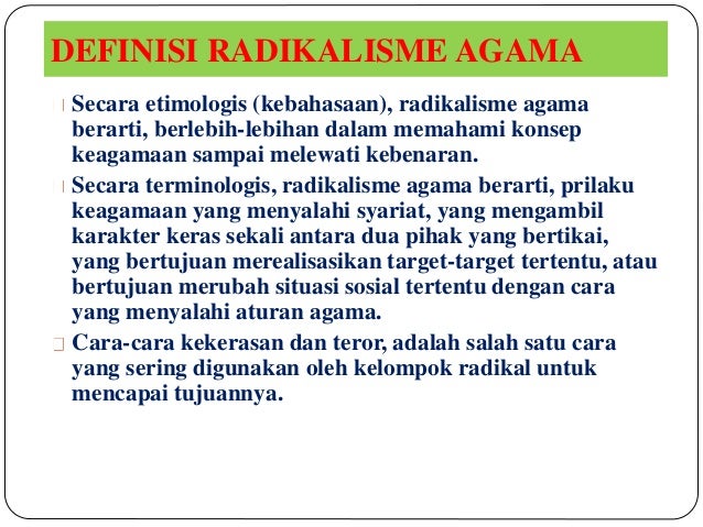 Bahaya Radikalisme Agama