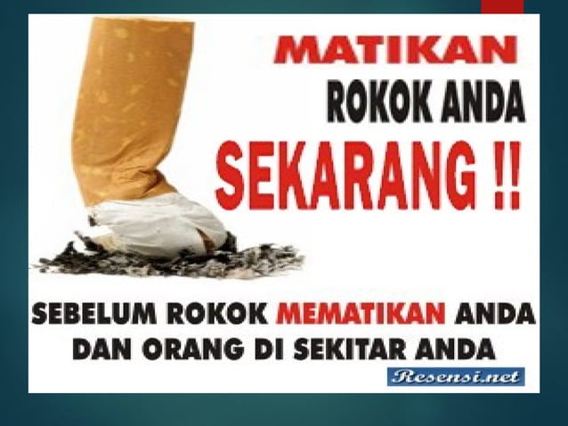 Ppt Rokok Bahaya Merokok bagi kesehatan dan lingkungan.ppt