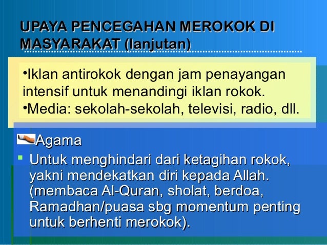 Bahaya rokok bagi remaja