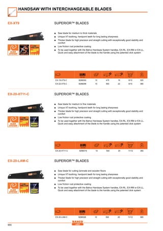 Bahco catalogue קטלוג באקו