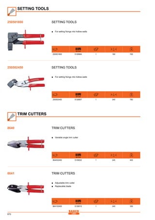 Bahco catalogue קטלוג באקו