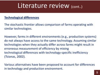 Technical efficiency in beef cattle production in Botswana: a stochastic metafrontier approach