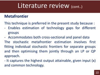 Technical efficiency in beef cattle production in Botswana: a stochastic metafrontier approach