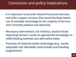 Technical efficiency in beef cattle production in Botswana: a stochastic metafrontier approach