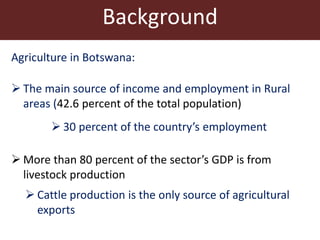 Technical efficiency in beef cattle production in Botswana: a stochastic metafrontier approach