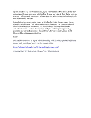 Digital Wallets & P2P Payments | PDF