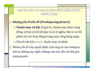 Bài 2 Hành Vi Sức Khỏe Qúa Trình Thay Đổi HVSK  PDF
