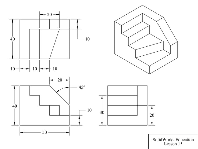 hoccokhi.vn Bài tập lệnh extrude trong Solidworks | PDF