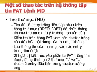 Bai03 he thong tap tin fat | PPT