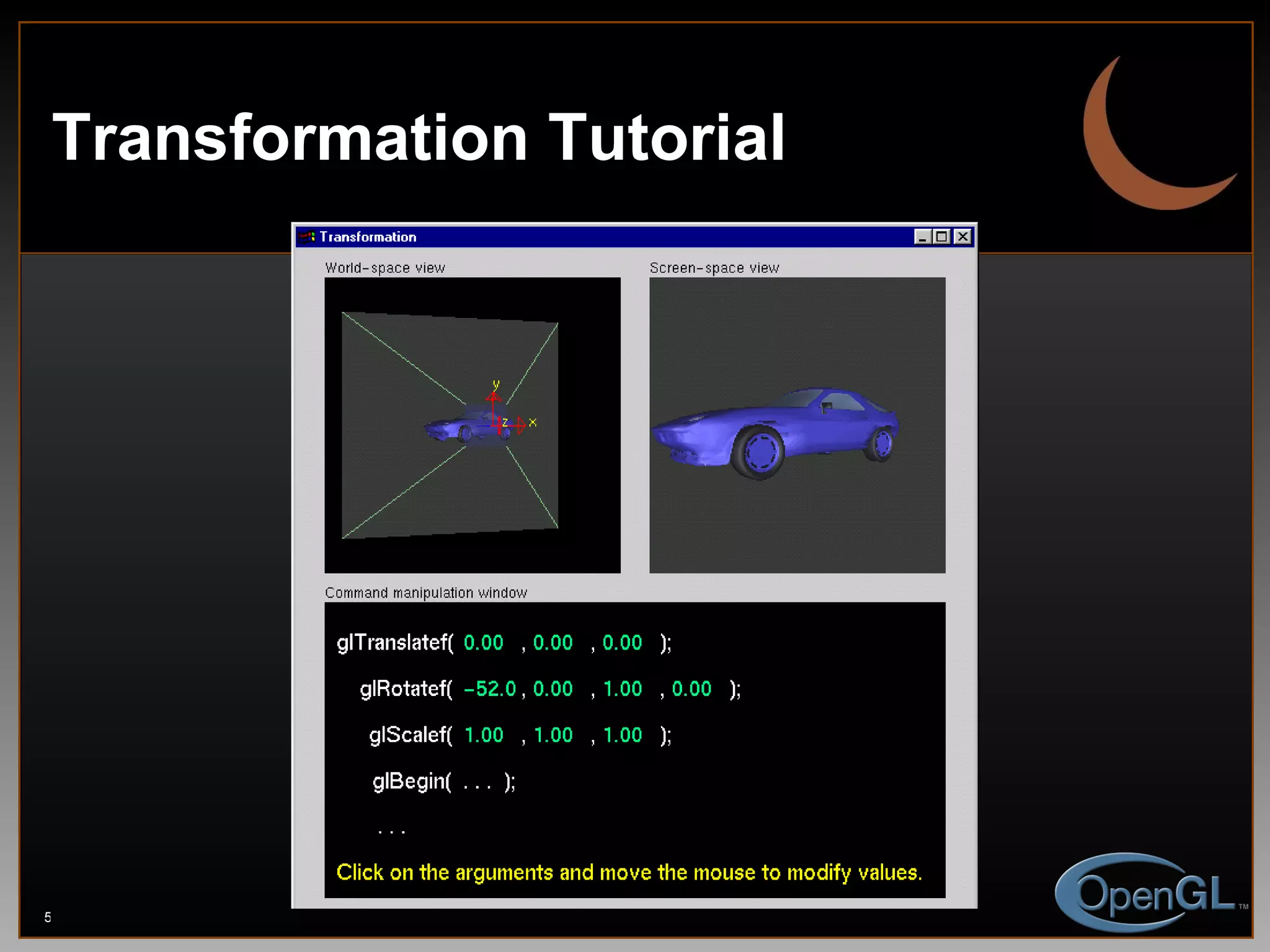 Transformation Tutorial 