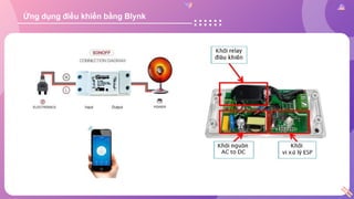 Ứng dụng điều khiển bằng Blynk
 