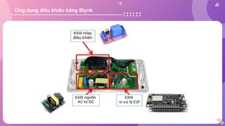 Ứng dụng điều khiển bằng Blynk
 