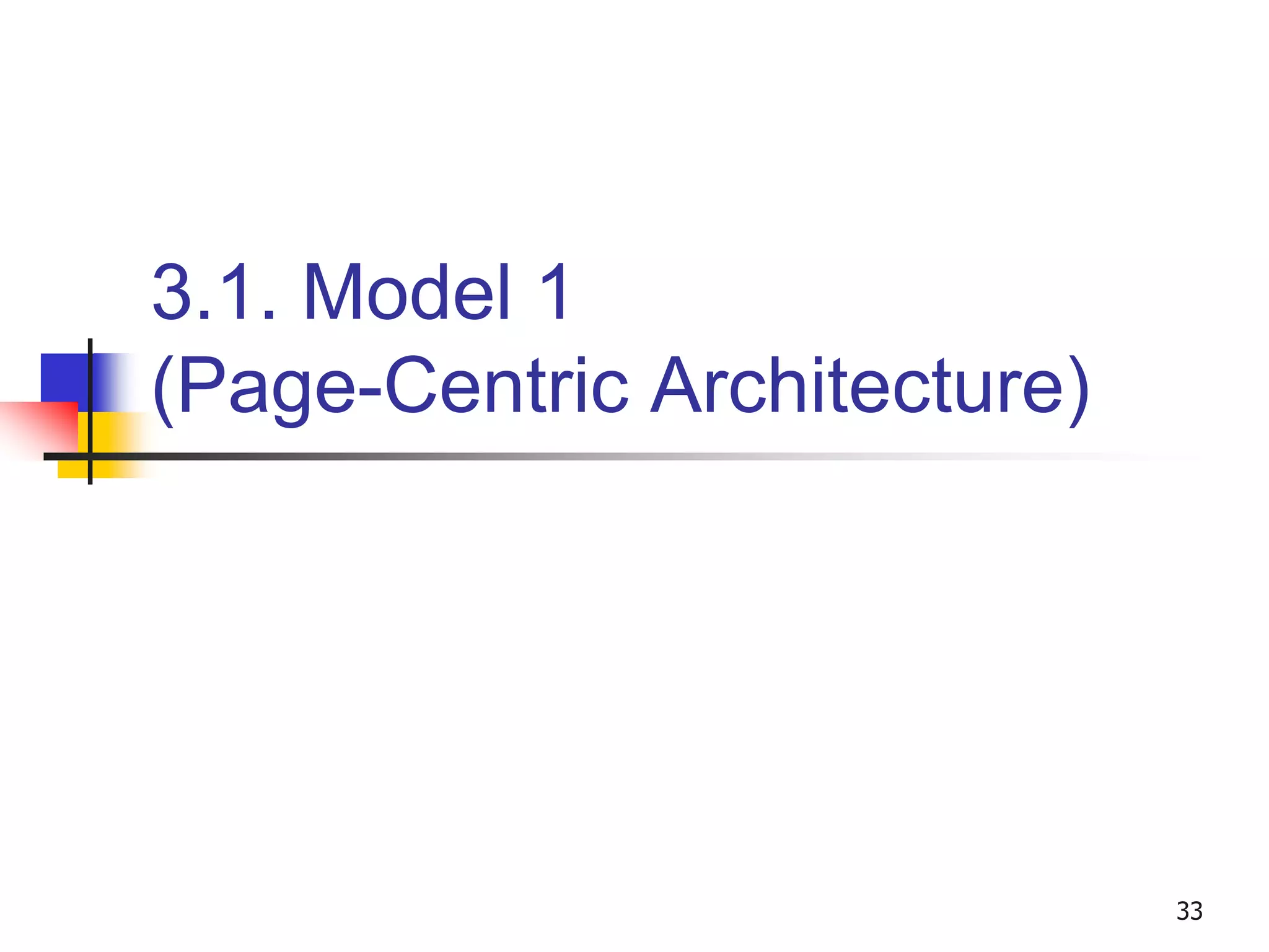 3.1. Model 1
(Page-Centric Architecture)
33
 