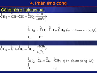 4. Phản ứng cộng
Cộng hidro halogenua:
 