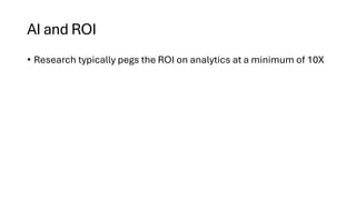 Data Analytics using AI part 2 Overview of AI-Enabled Analytics | PDF