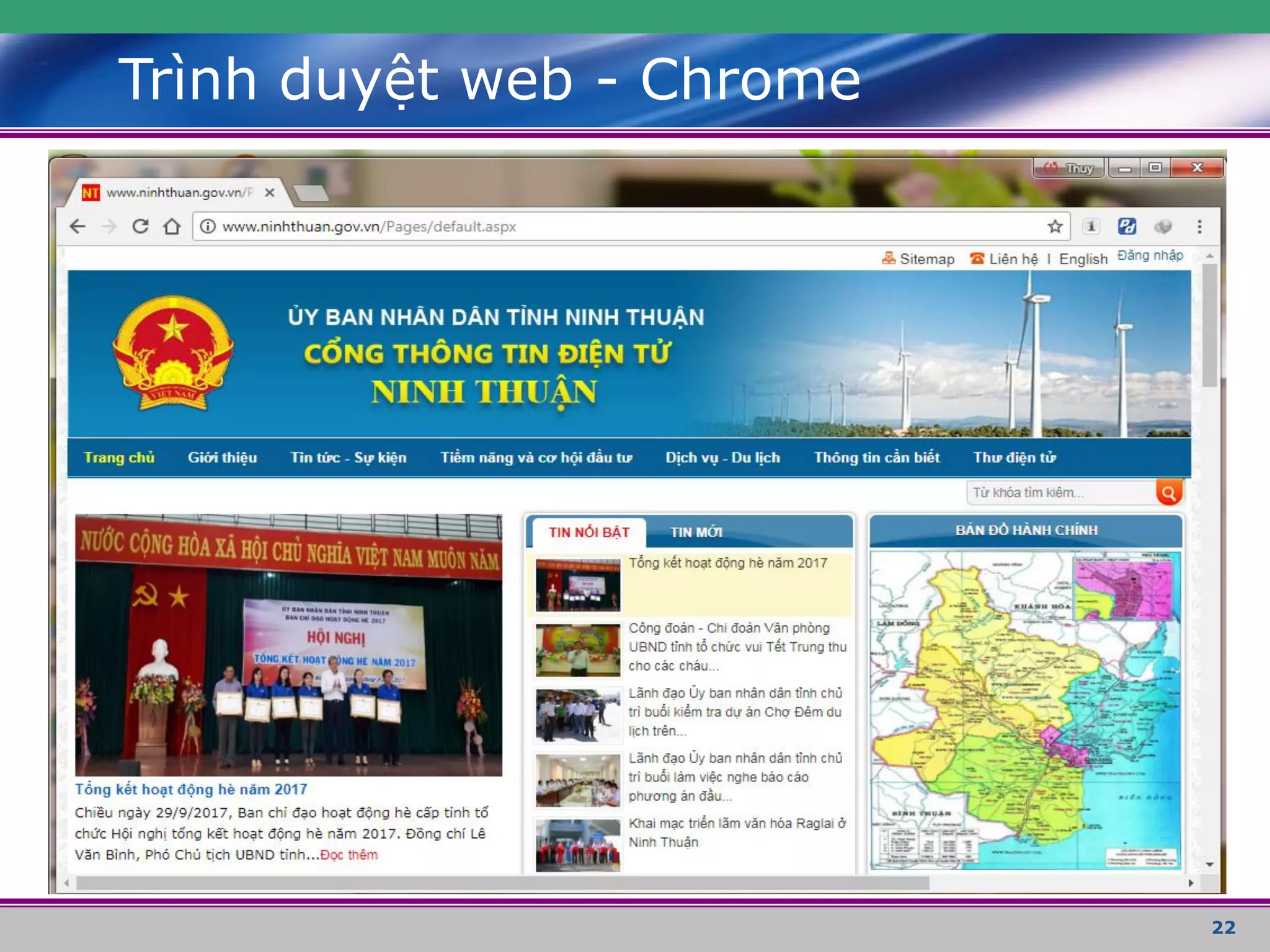 22
Trình duyệt web - Chrome
 