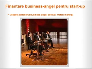 Finantare business-angel pentru start-up
  Alegeti partenerul business-angel potrivit: match-making!
 