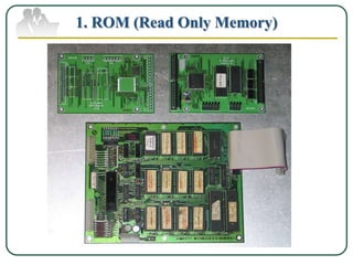 1. ROM (Read Only Memory)
 