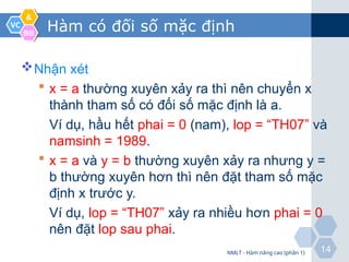 BAI GIANG CAC HAM NANG CAOPHAN HAM TRONG LAP TRINH C | PPT
