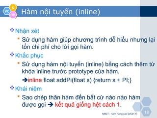 BAI GIANG CAC HAM NANG CAOPHAN HAM TRONG LAP TRINH C | PPT