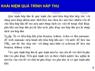 2
KHÁI NIỆM QUÁ TRÌNH HẤP THU
 