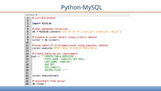 Python-MySQL
 