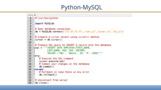 Python-MySQL
 