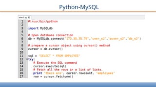 Python-MySQL
 