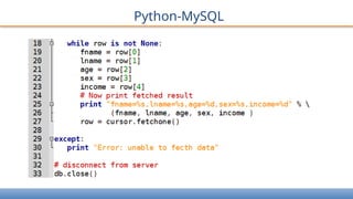 Python-MySQL
 