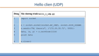 Hello clien (UDP)
 