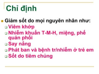 Độc tính
 Liều điều trị: ít tác dụng phụ
 Liều cao (>10g): độc gan/bn thiếu GSH,
suy dinh dưỡng, nghiện rượu, phụ nữ
có ...