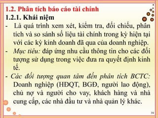 Bai giang phan tich tai chinh | PDF