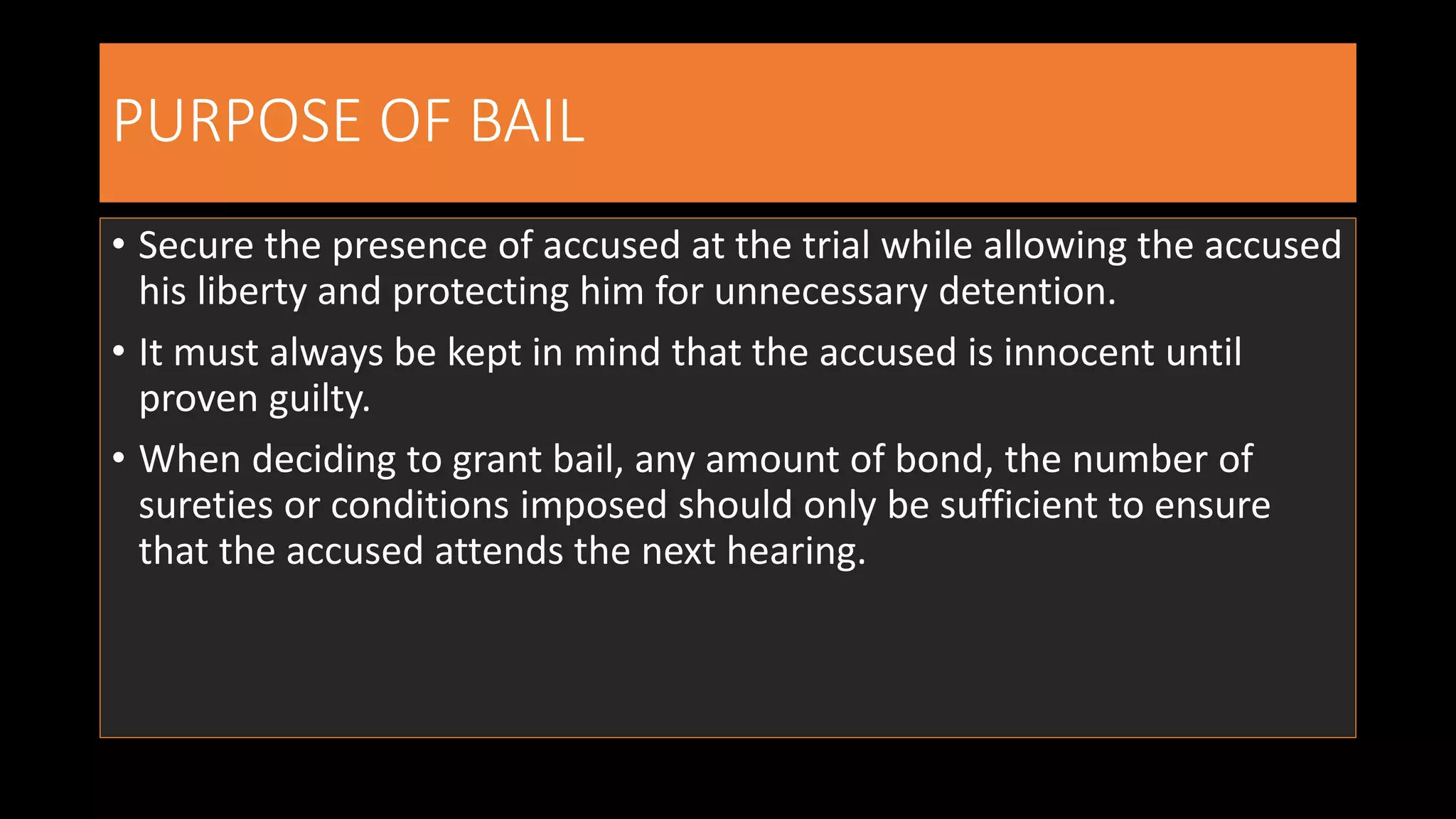Bail In India 2019 PPT - LAW India Bail | PPTX