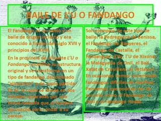 Bailes tradicionales.