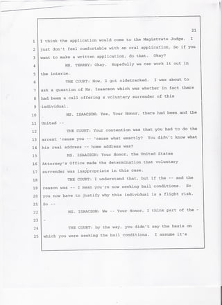 STEVE ROMBOM'S BAIL HEARING | PDF