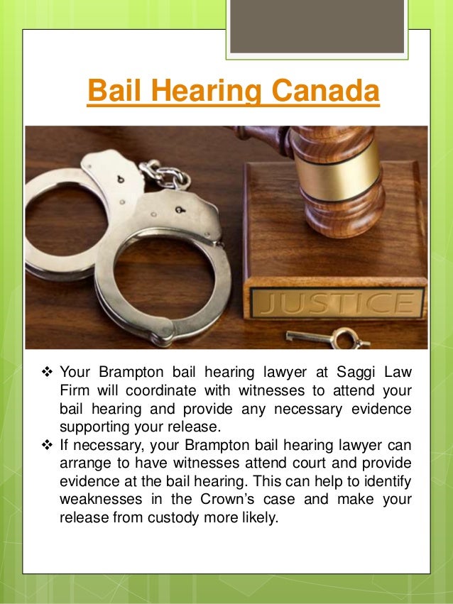 Bail hearing lawyer