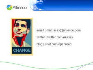 45% use OSS for mission-critical applications (Continues to grow) Why?  65% say open source has sparked innovation inside their companies  