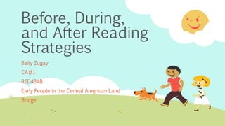 Before, During,
and After Reading
Strategies
Baily Zugay
CA#1
RED4348
Early People in the Central American Land
Bridge
 