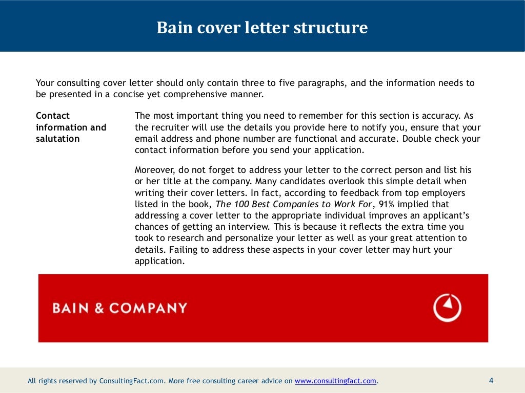 bain cover letter