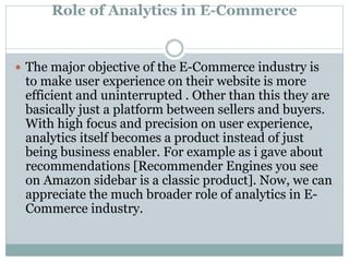 Business Analytics in ecommerce | PPTX