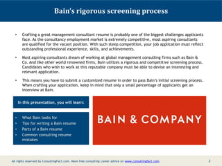 All About Bain Recruitment Process - Career in Consulting