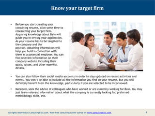 Bain Resume Sample PPT - Bain Resume Sample 4 320 