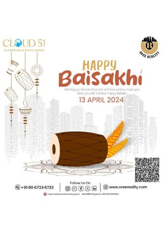 Happy Baisakhi from Oree Reality! Let’s celebrate the spirit of Baisakhi with joy and prosperity!