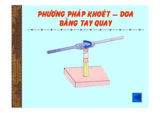 Phöông phaùp khoeùt – doa
baèng tay quay
 