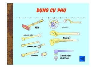 Duïng cuï phuï
buùa
Chìa khoùa
chöõ thaäp
Moûû leát
 