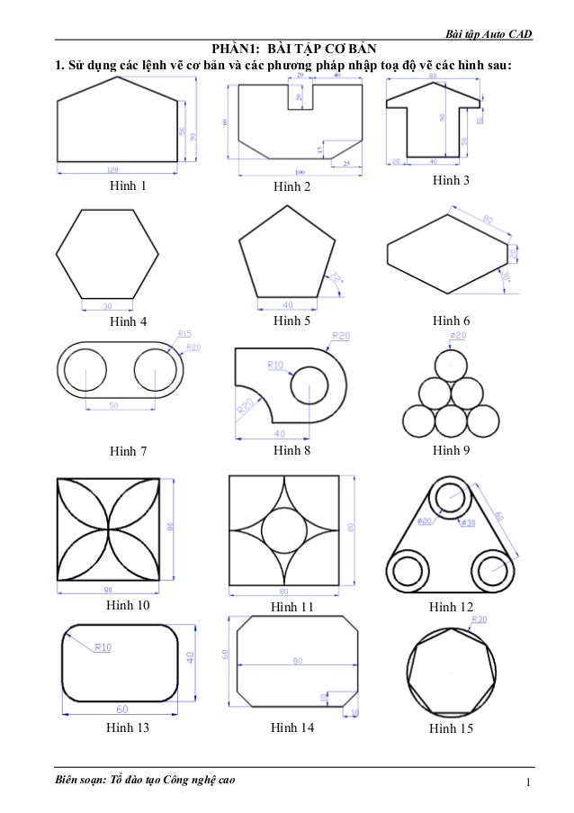 Bai tap auto cad nang cao